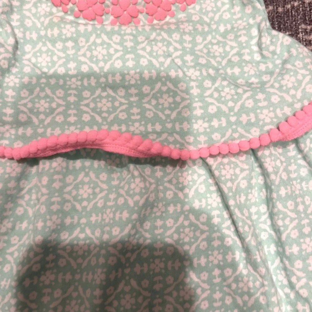 Carter’s Baby Girls Hot Pink/Mint Green/White Bubble 🫧 Short/Tank Set Si…